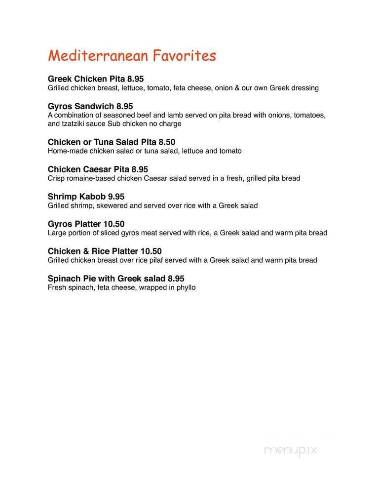 Riverside Cafe - Palmetto, FL menu_pic