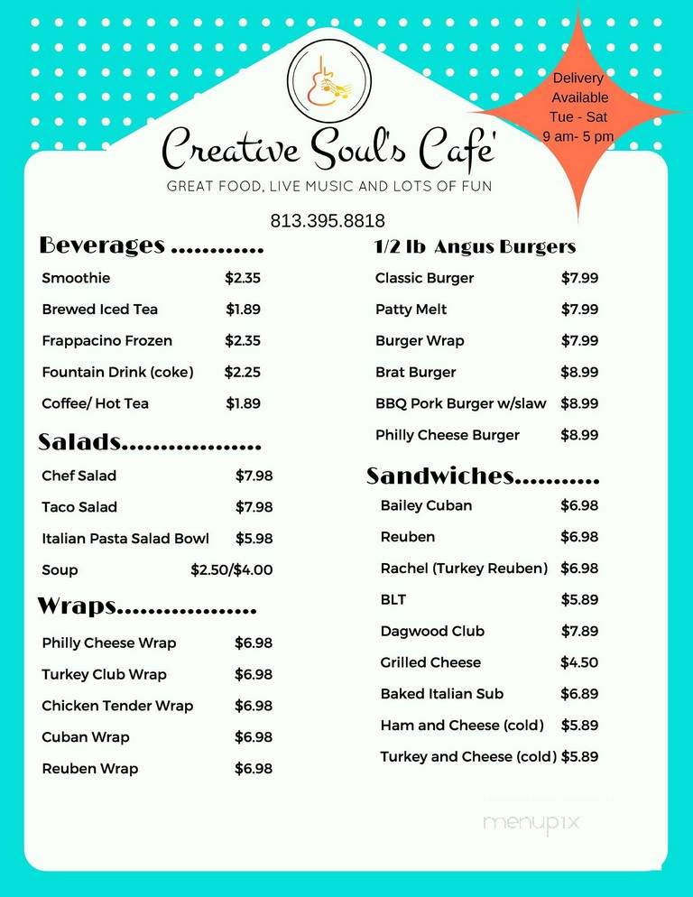 Rock & Soul Caterers - Zephyrhills, FL menu_pic