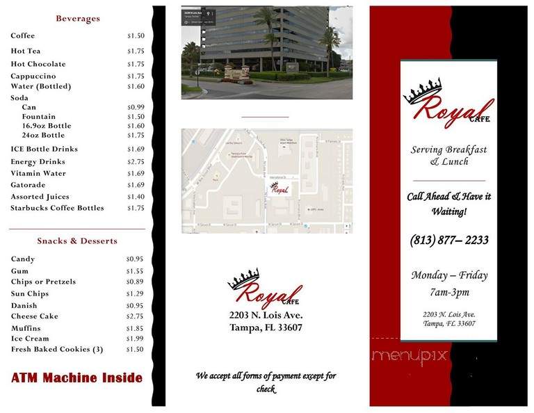 Royal Cafe - Tampa, FL menu_pic