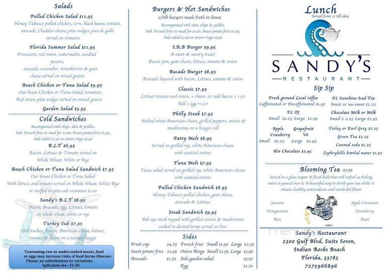 Sandy's Restaurant - Indian Rocks Beach, FL