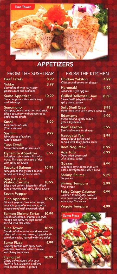 Sumo Japanese Restaurant - Deerfield Beach, FL menu_pic