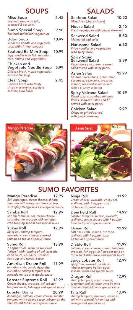 Sumo Japanese Restaurant - Deerfield Beach, FL menu_pic