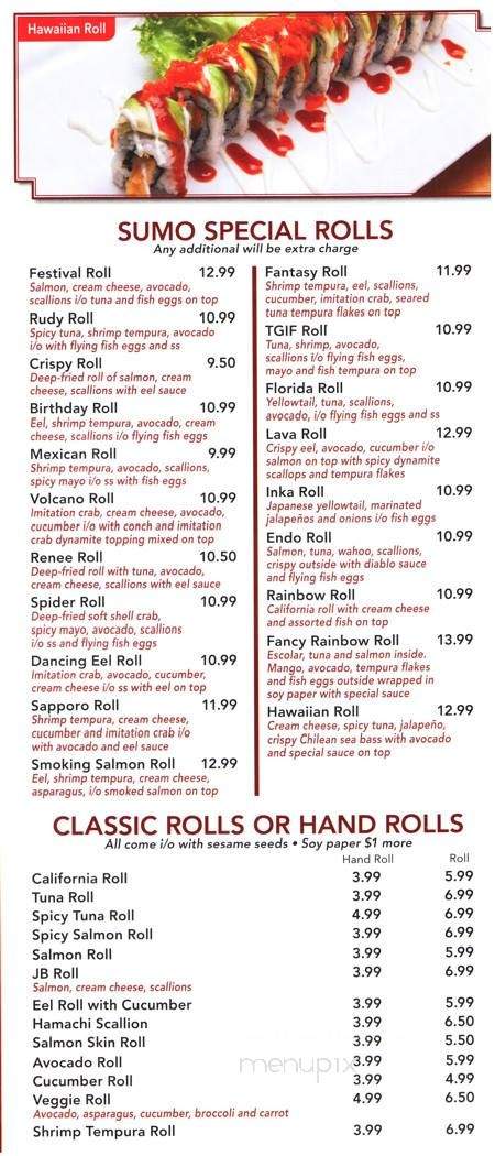 Sumo Japanese Restaurant - Deerfield Beach, FL menu_pic