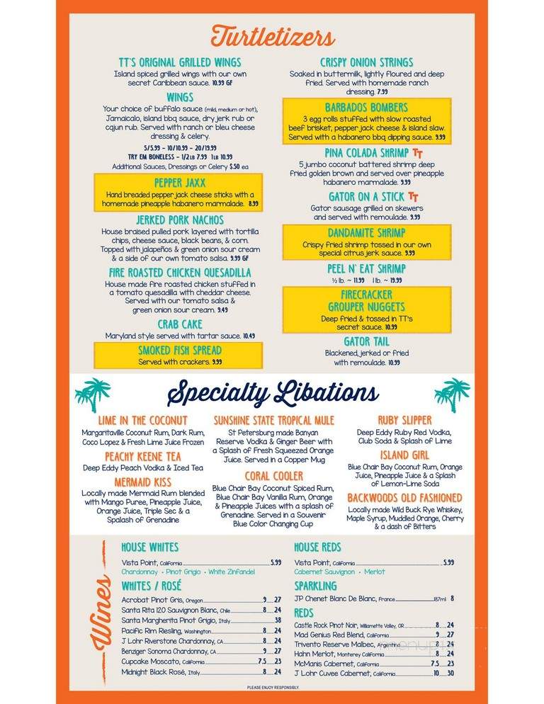 Tarpon Turtle - Tarpon Springs, FL menu_pic