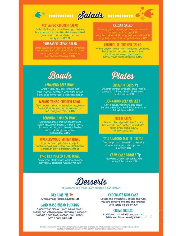 Tarpon Turtle - Tarpon Springs, FL menu_pic