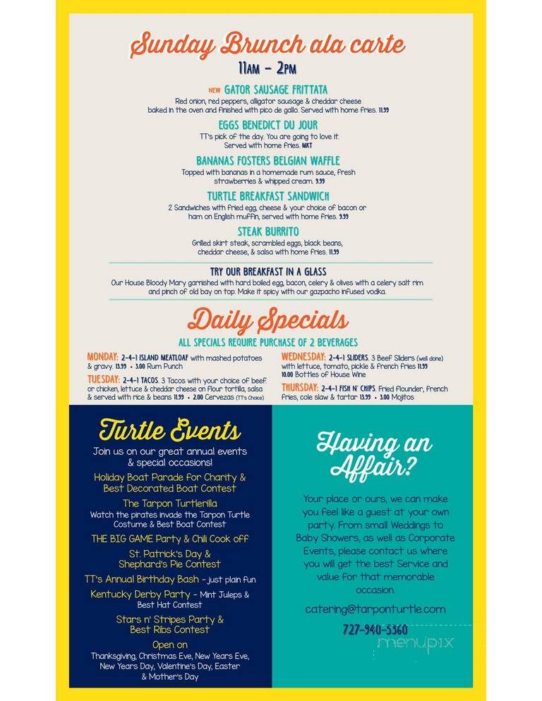 Tarpon Turtle - Tarpon Springs, FL menu_pic