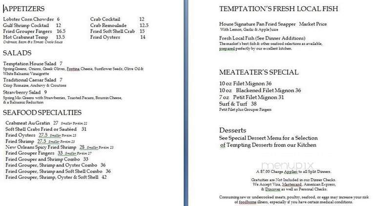Transam Restaurant Mgmt - Boca Grande, FL menu_pic
