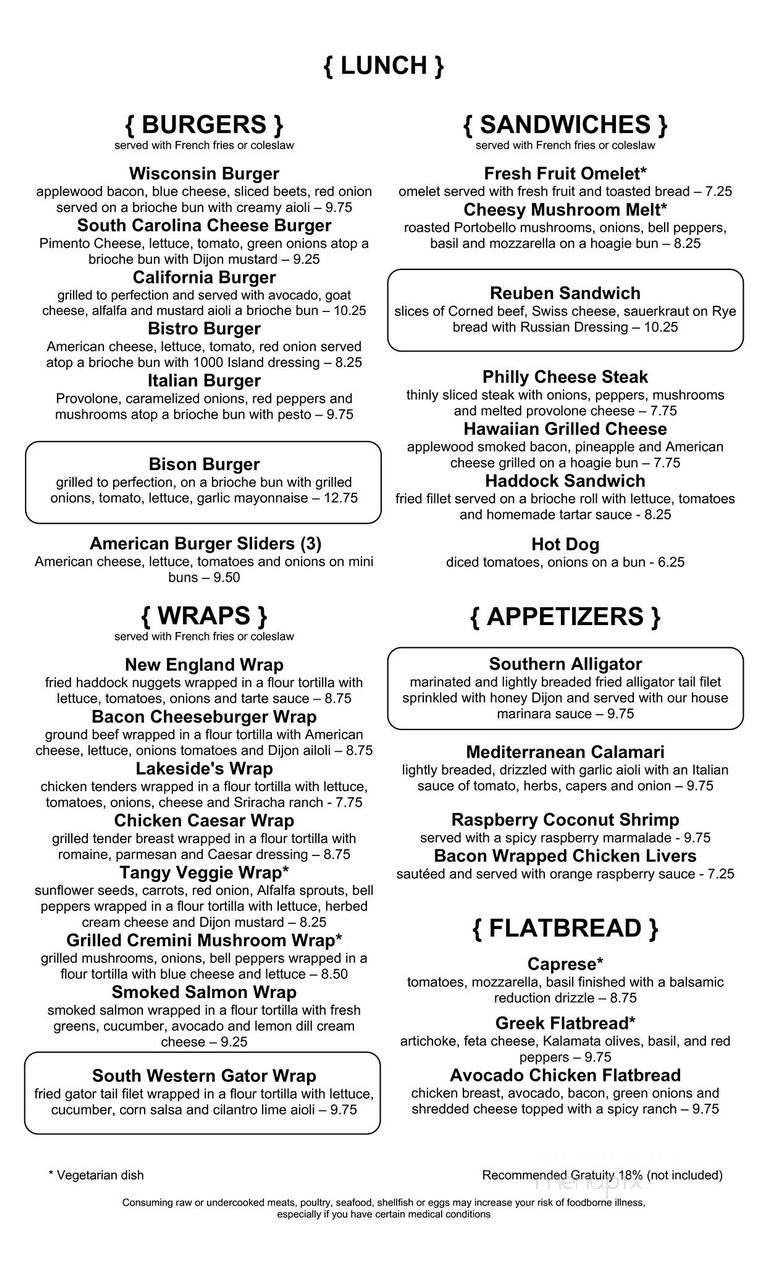 Vandervalk Lakeside - Inverness, FL menu_pic