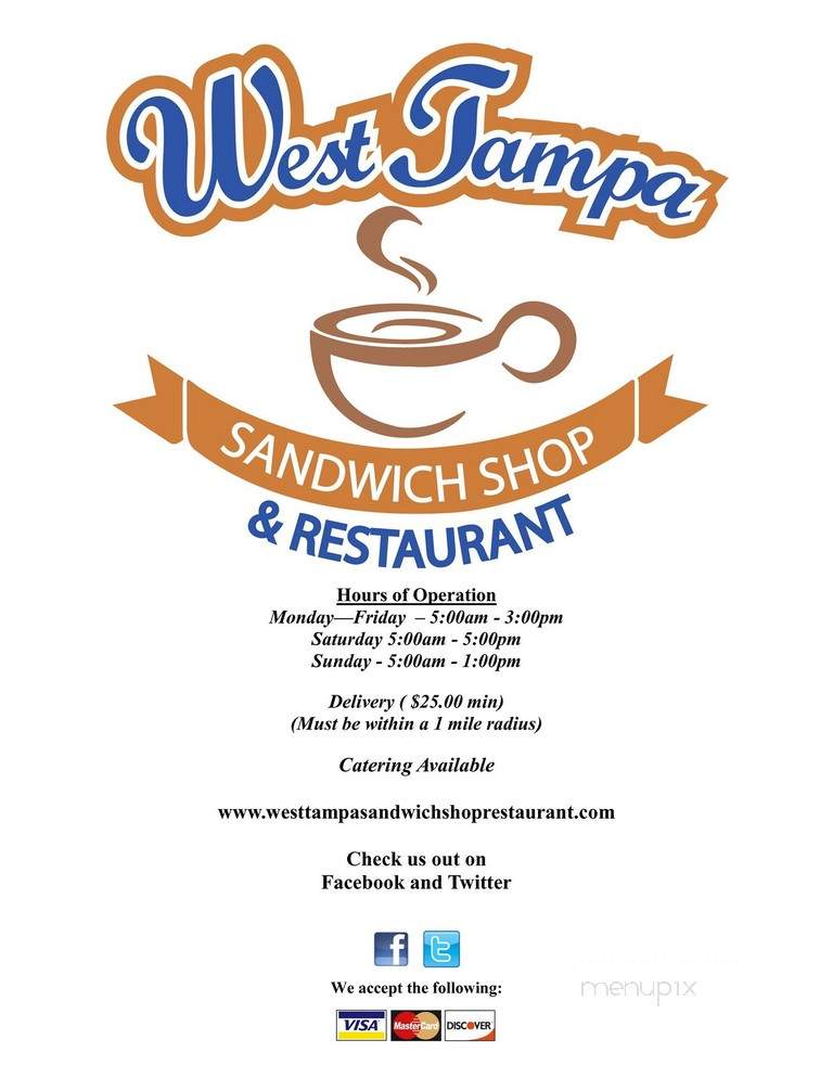 West Tampa Sandwich Shop - Tampa, FL