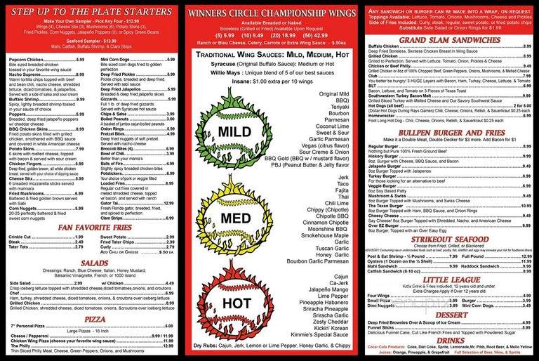 Winners Circle - Lakeland, FL menu_pic