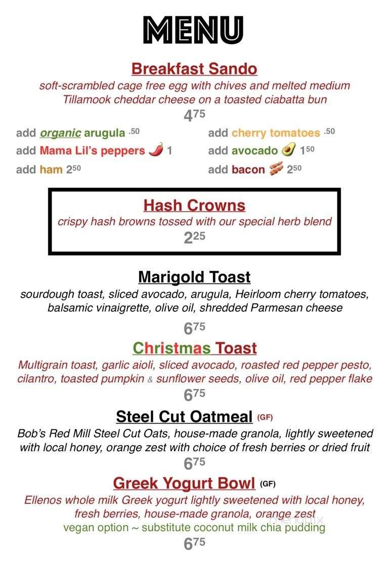 River Maiden Artisan Coffee - Vancouver, WA menu_pic