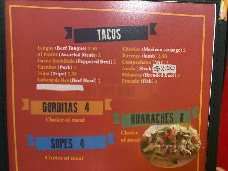 Burrito Bandido - Wilmington, DE menu_pic