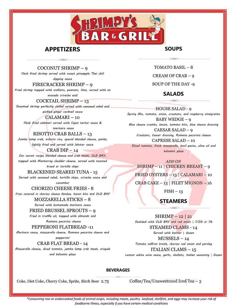 Grille At Rehoboth Mall - Lewes, DE menu_pic