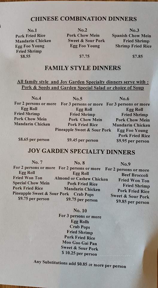Joy Garden Chinese Restaurant - Newark, DE
