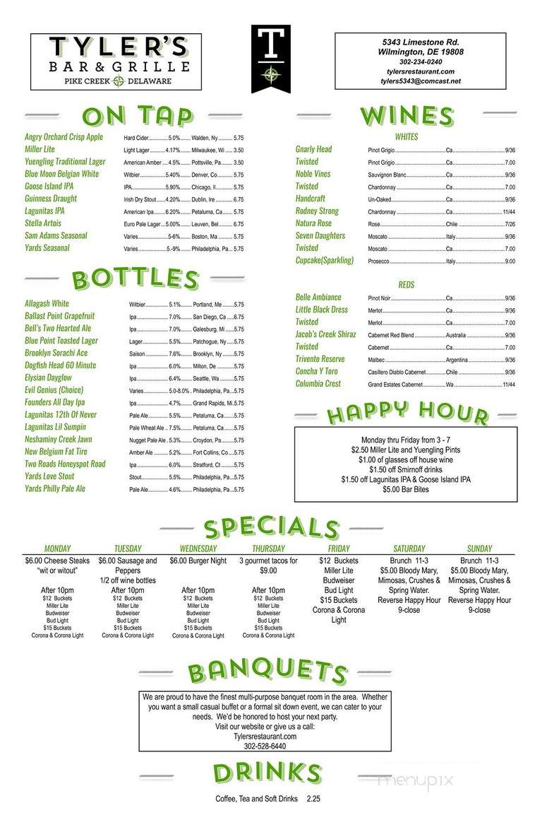 Scrimmages Restaurant & Pub - Wilmington, DE menu_pic