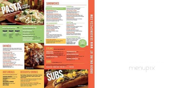 Season's Pizza - Wilmington, DE menu_pic