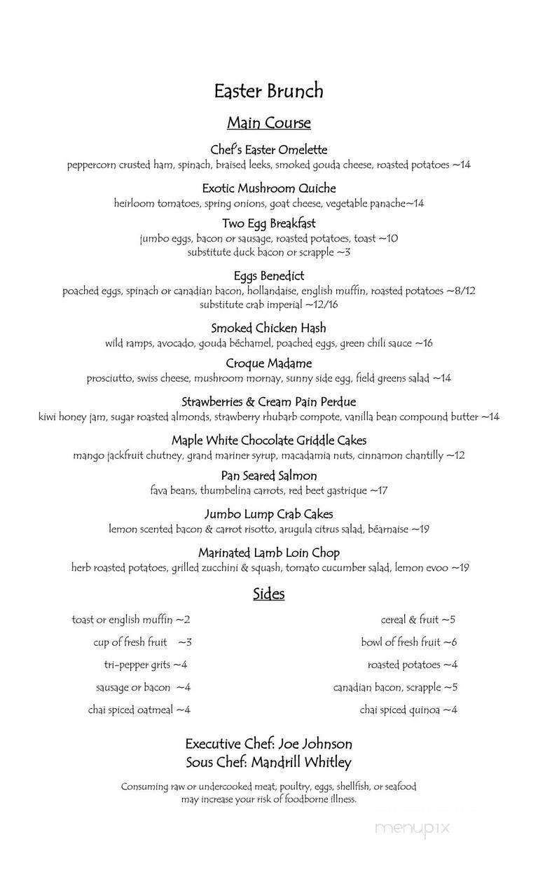 Krazy Kat's Restaurant - Montchanin, DE menu_pic