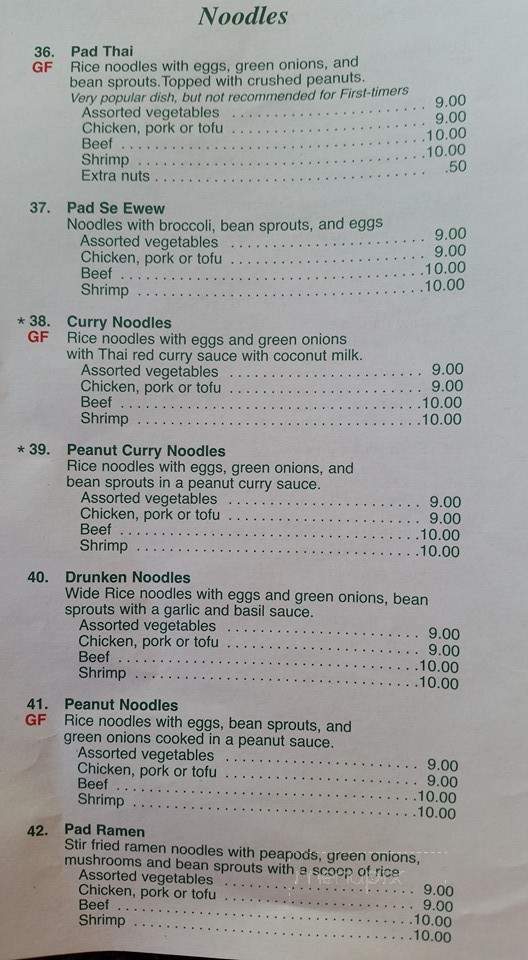 Thai Express - Brighton, MI menu_pic