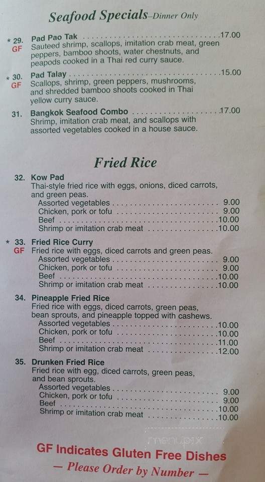 Thai Express - Brighton, MI menu_pic