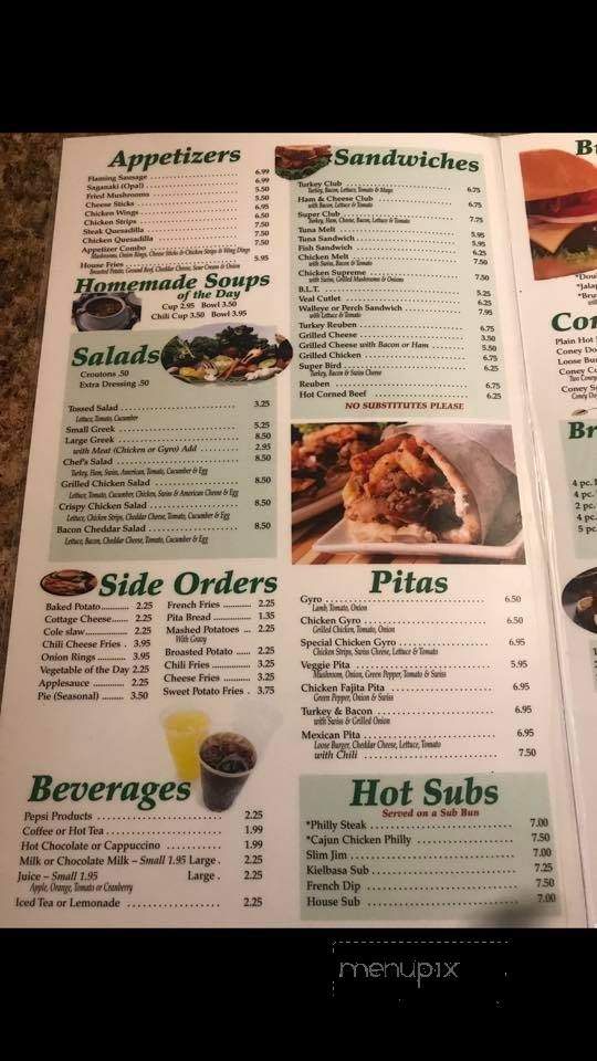 Bennys Family Restaurant - Monroe, MI menu_pic
