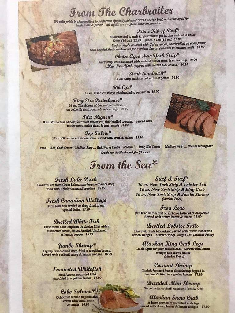 Franklin Inn - Bad Axe, MI menu_pic