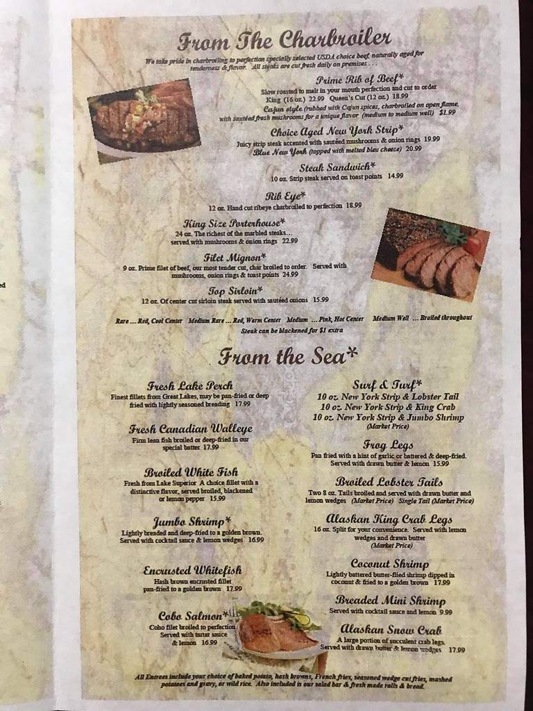 Franklin Inn - Bad Axe, MI menu_pic