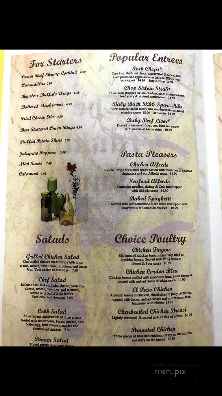 Franklin Inn - Bad Axe, MI menu_pic