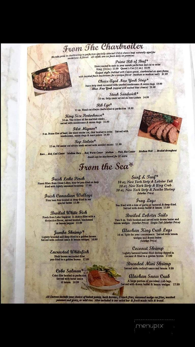 Franklin Inn - Bad Axe, MI menu_pic