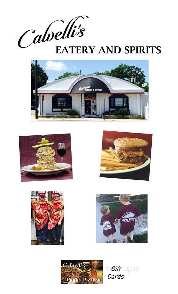 Calvelli's Eatery & Spirits - Lapeer, MI menu_pic