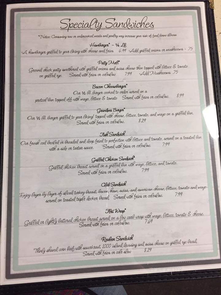 Brass Lamp Villa - North Branch, MI menu_pic