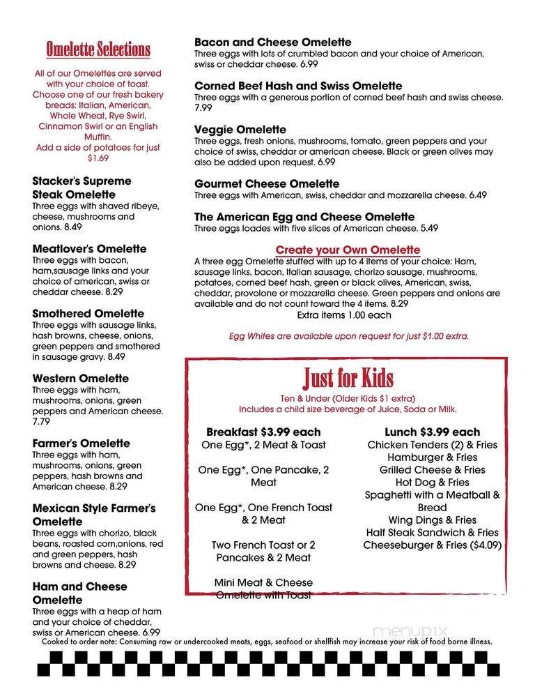 Stacker Grill - Midland, MI menu_pic