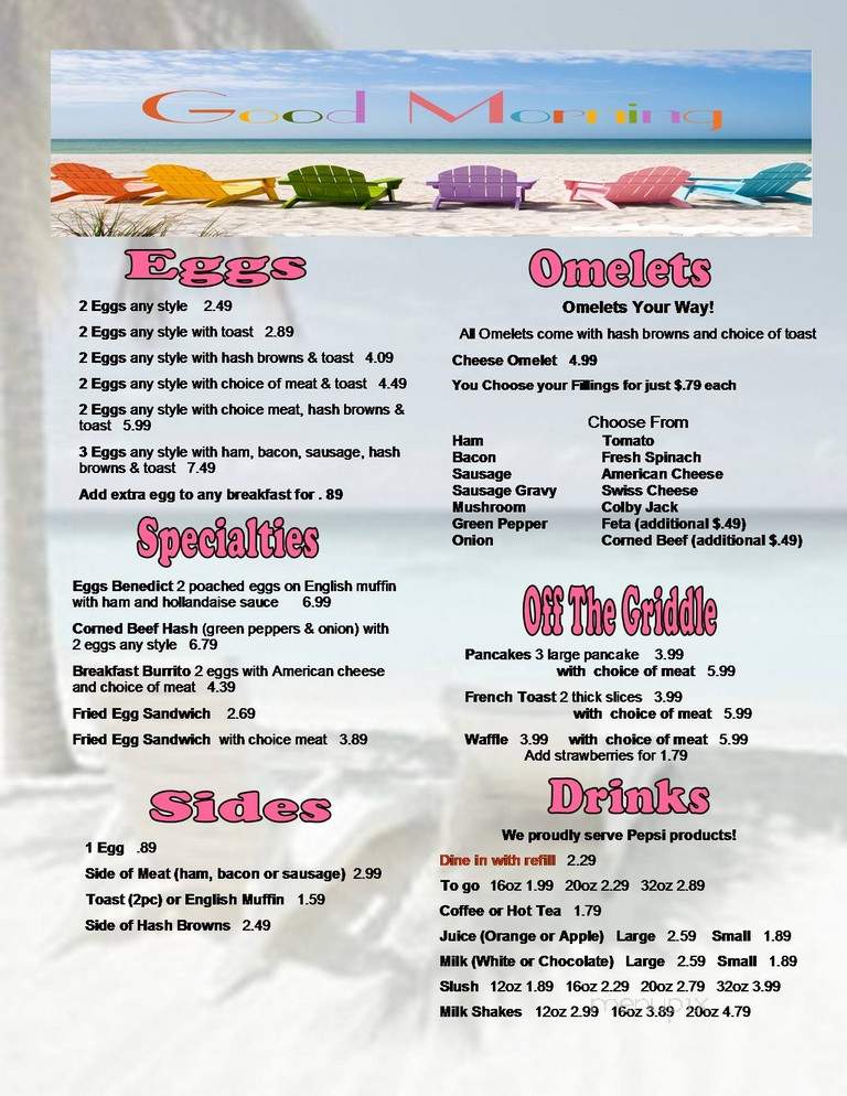 Baywatch On The Beach Grill - Caseville, MI menu_pic