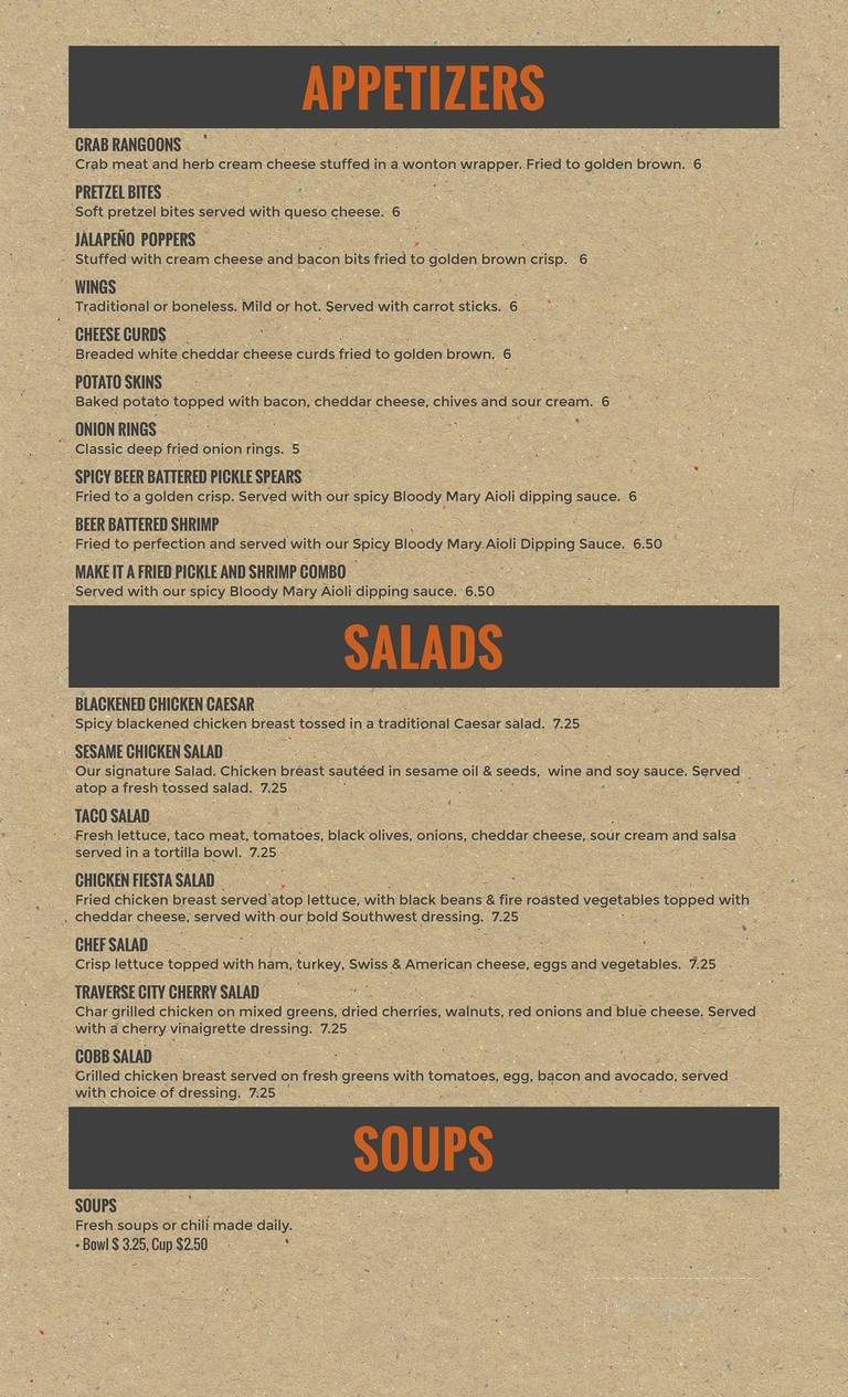 Cafe International - Prescott, MI menu_pic