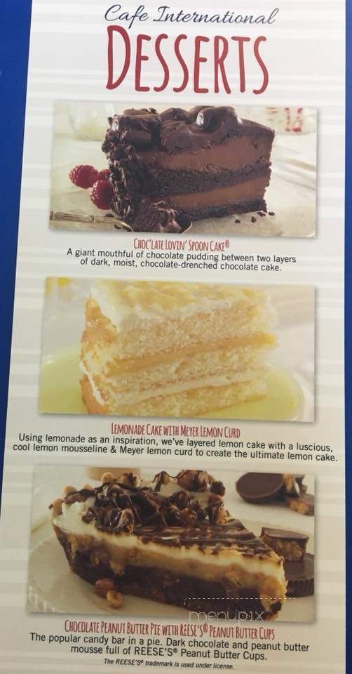 Cafe International - Prescott, MI menu_pic