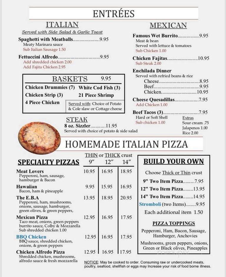 Renucci's Pizza - Ionia, MI menu_pic