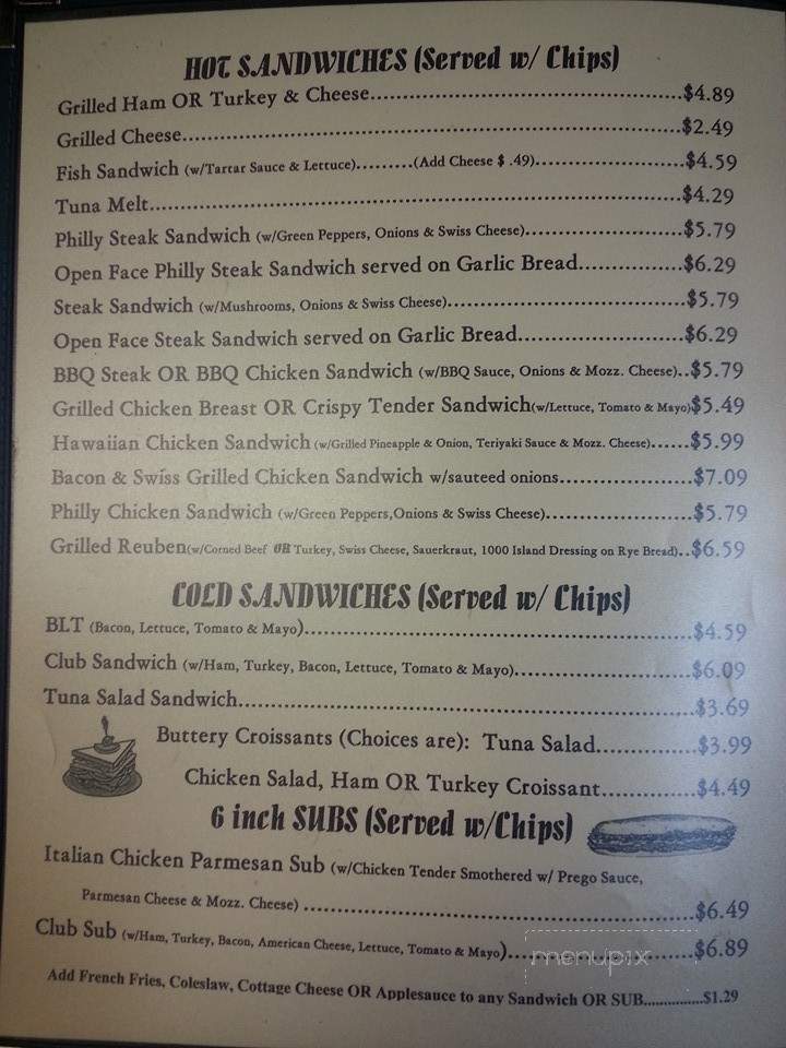 Dershey's Cafe - St Johns, MI menu_pic