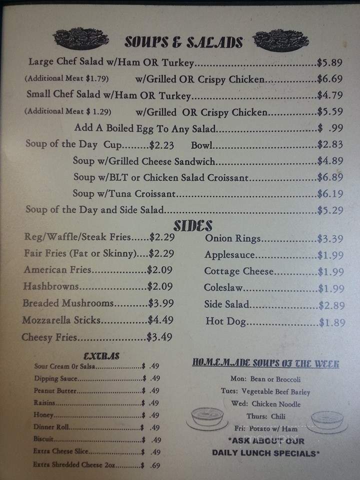 Dershey's Cafe - St Johns, MI menu_pic