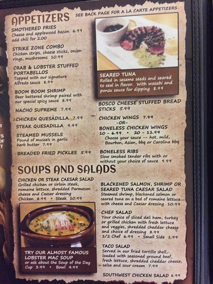Bronson Strike Zone - Bronson, MI menu_pic