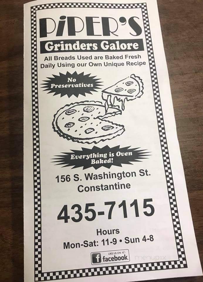 Piper's Grinders Galore - Constantine, MI menu_pic