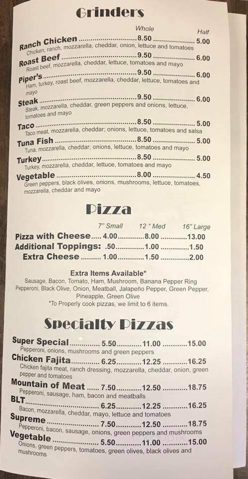 Piper's Grinders Galore - Constantine, MI menu_pic