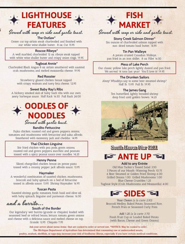 Clementines - South Haven, MI menu_pic