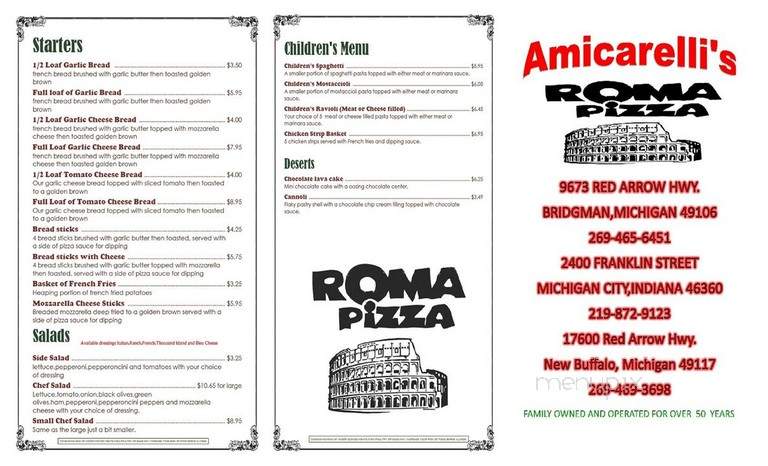New Buffalo Bakery & Sub Shop - New Buffalo, MI menu_pic
