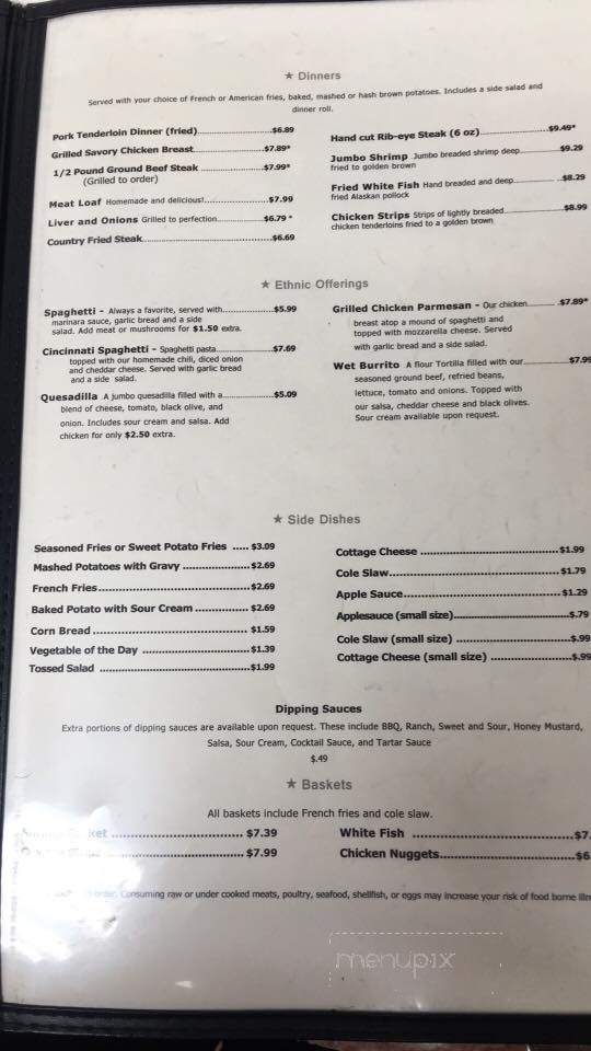 Plaza Restaurant - Niles, MI menu_pic
