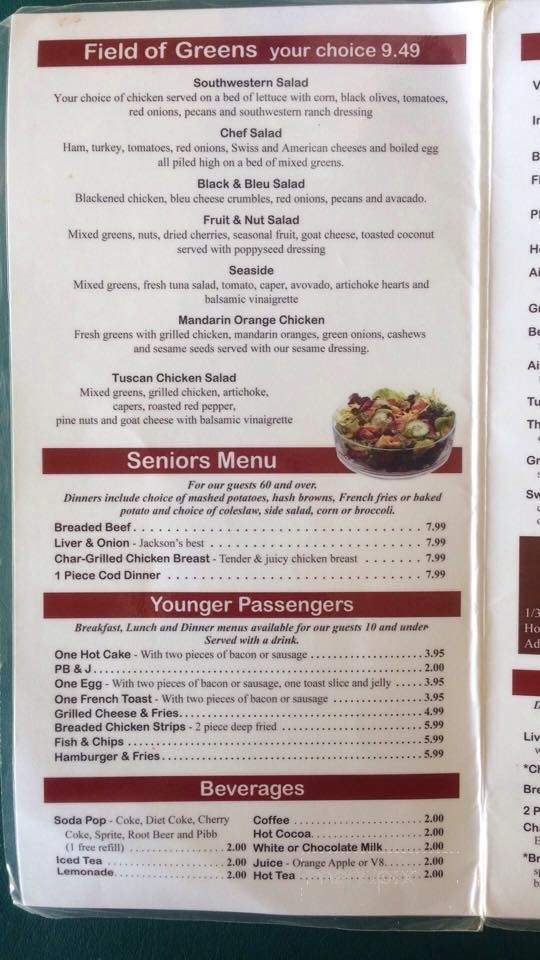 Airport Restaurant & Spirits - Jackson, MI menu_pic