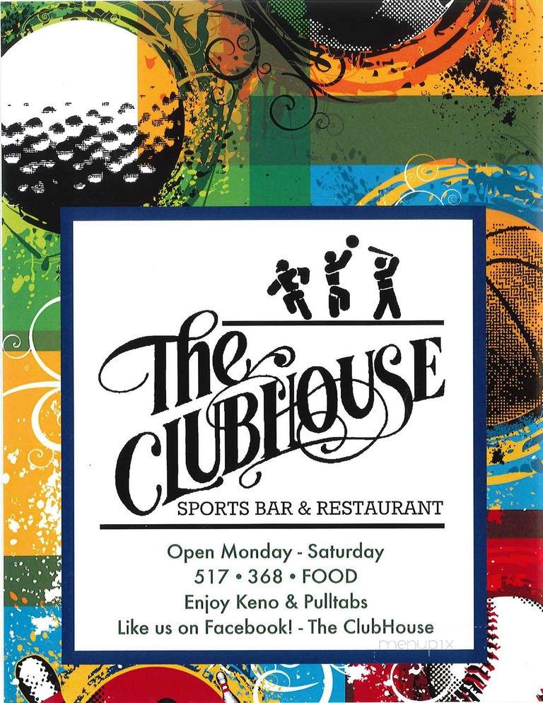 Clubhouse - Camden, MI menu_pic