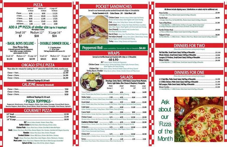 Basil Boys - Tecumseh, MI menu_pic
