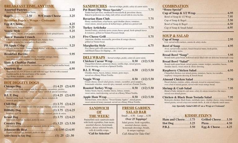 Koffee Kuppe - Fremont, MI menu_pic