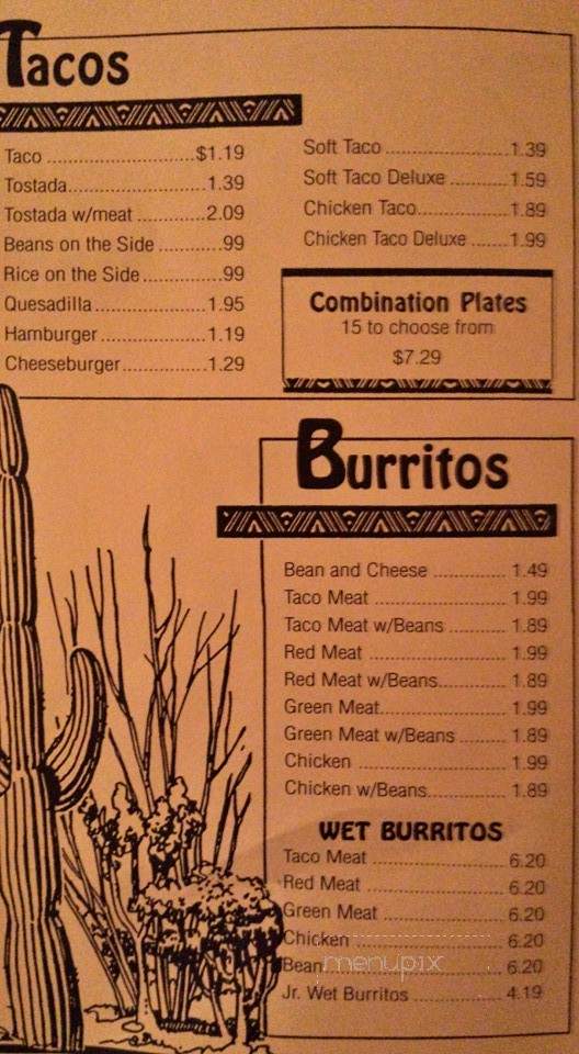 Taco House - Traverse City, MI menu_pic
