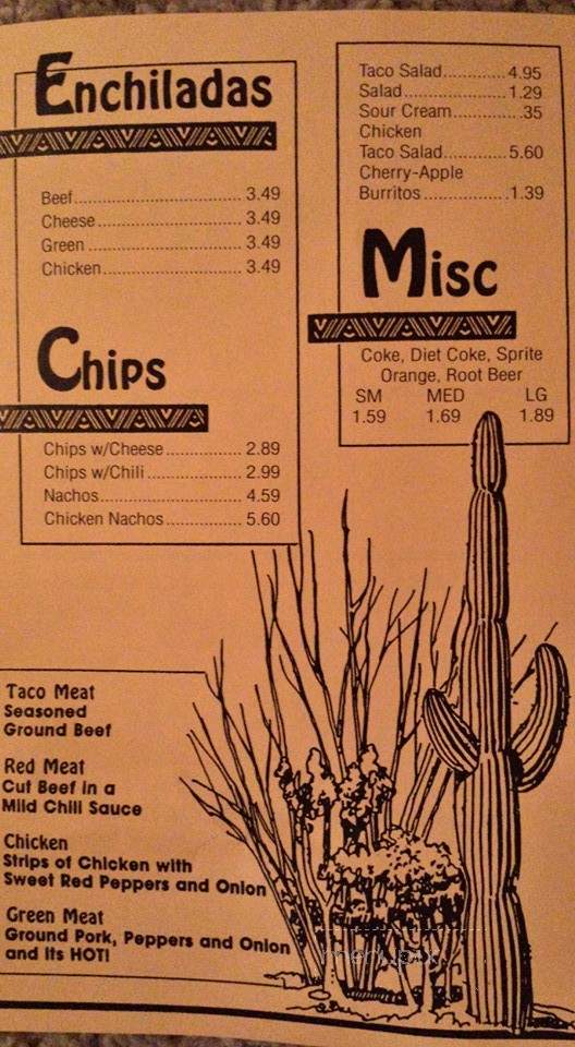 Taco House - Traverse City, MI menu_pic