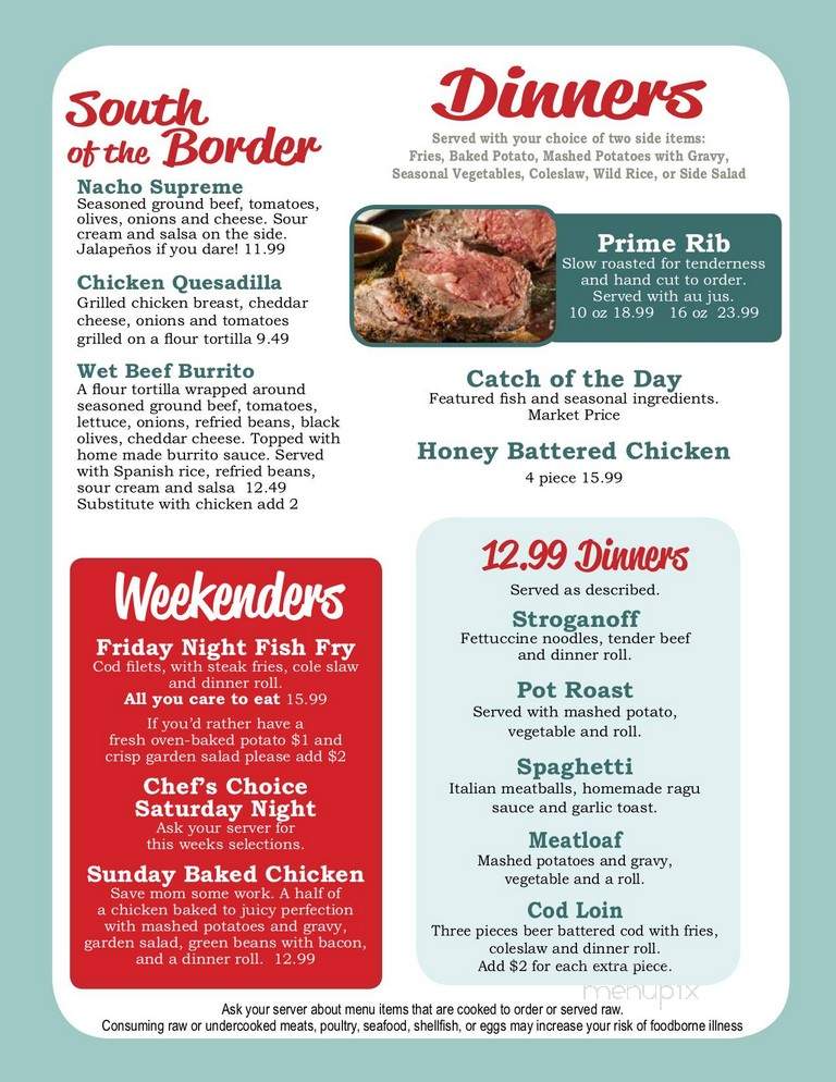 Bob's Place - Alanson, MI menu_pic